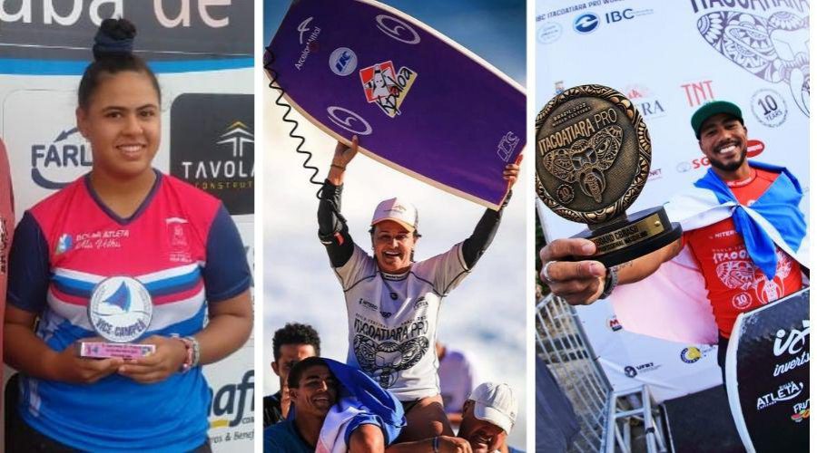 Atletas Canela Verde mandam bem no bodyboard e no tênis