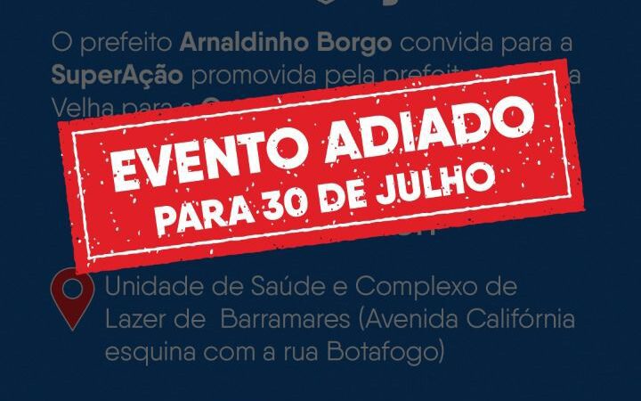 Moradores da Região 5 recebem SuperAção neste sábado