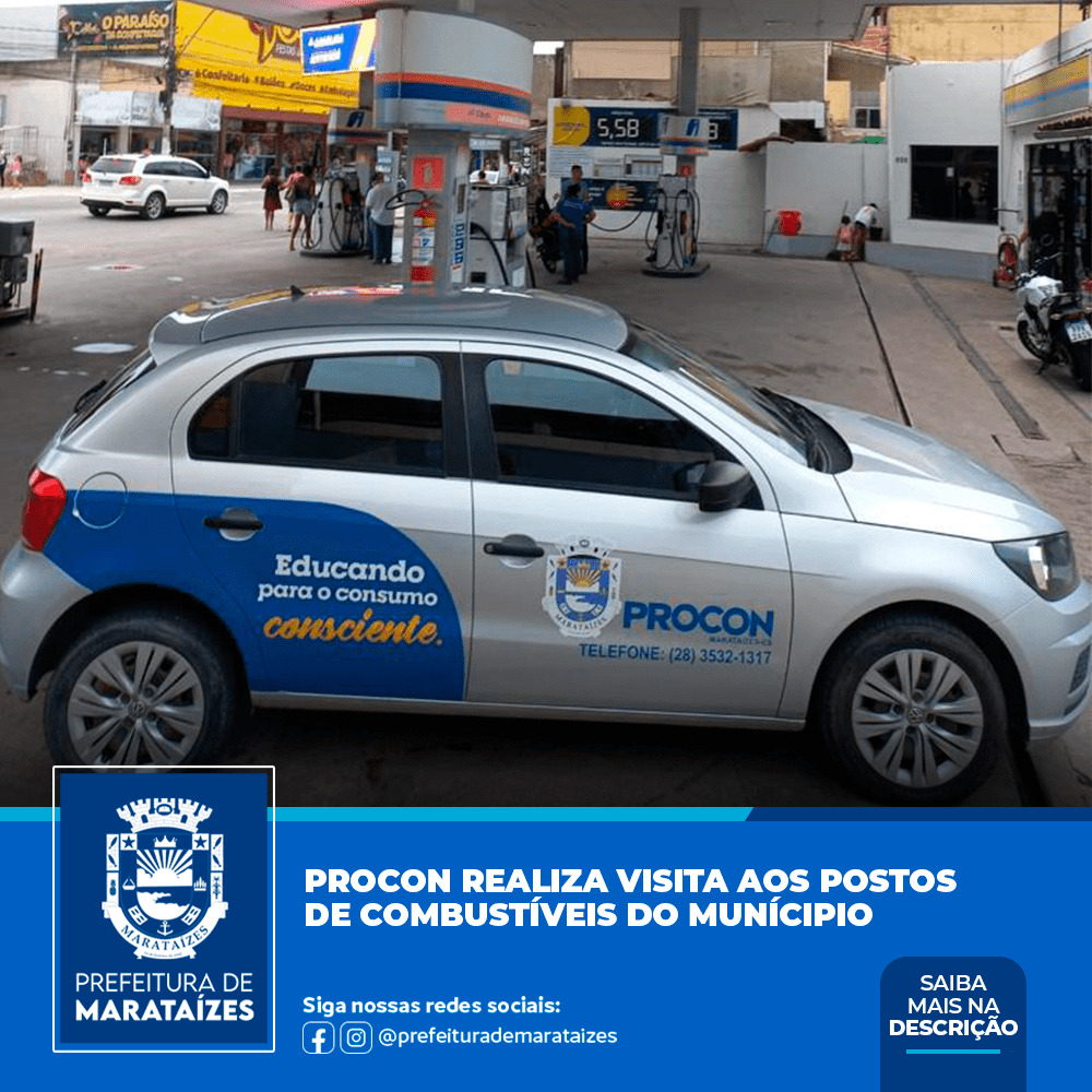 Procon realiza visita aos postos de combustíveis do município de Marataízes