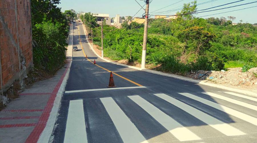 ​Concluída pavimentação em vias no bairro Balneário Ponta da Fruta em Vila Velha