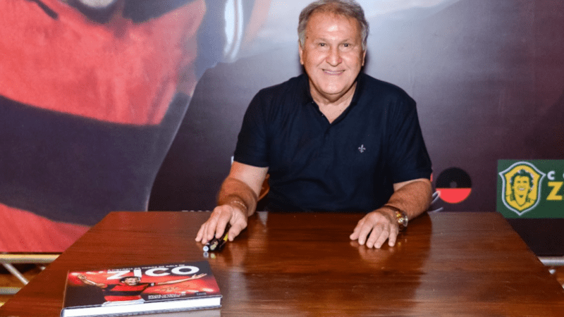 Zico estará em Cariacica no dia 17 de janeiro para noite de autógrafos de livro