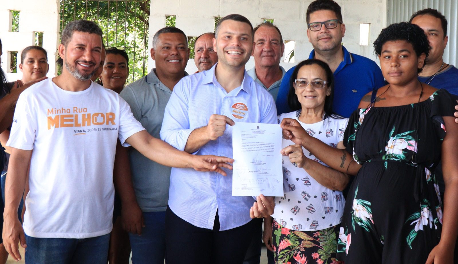 Ruas de Ipanema em Viana recebem ordem de serviço para obras de drenagem e pavimentação