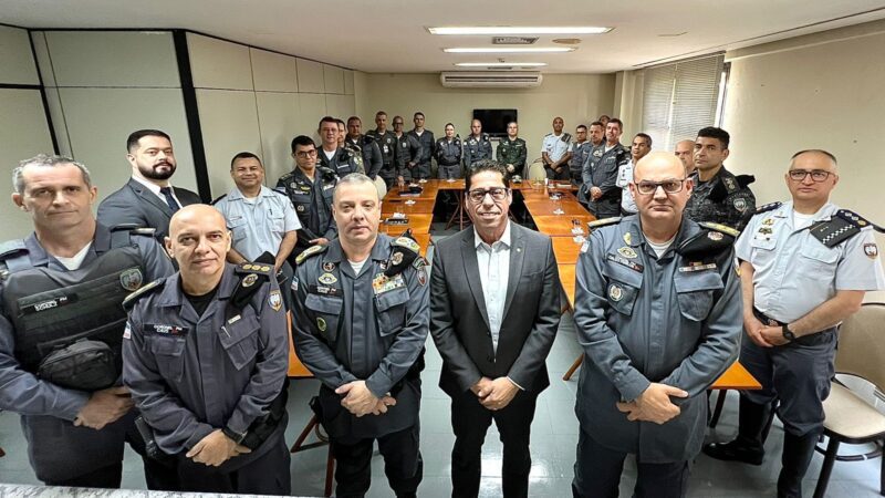 Presidente da Assembleia Legislativa se reúne com o Comando da Polícia Militar