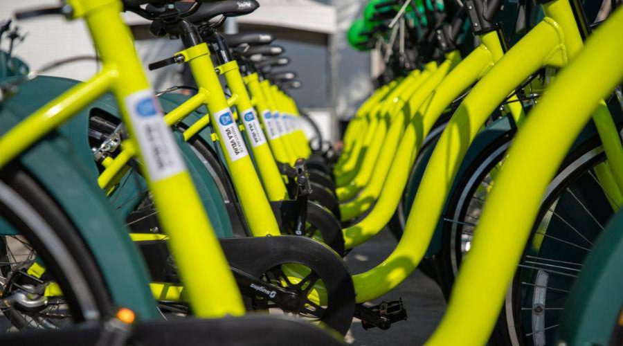 Bicicletas compartilhadas retornam com tudo e já fazem sucesso no primeiro dia em Vila Velha