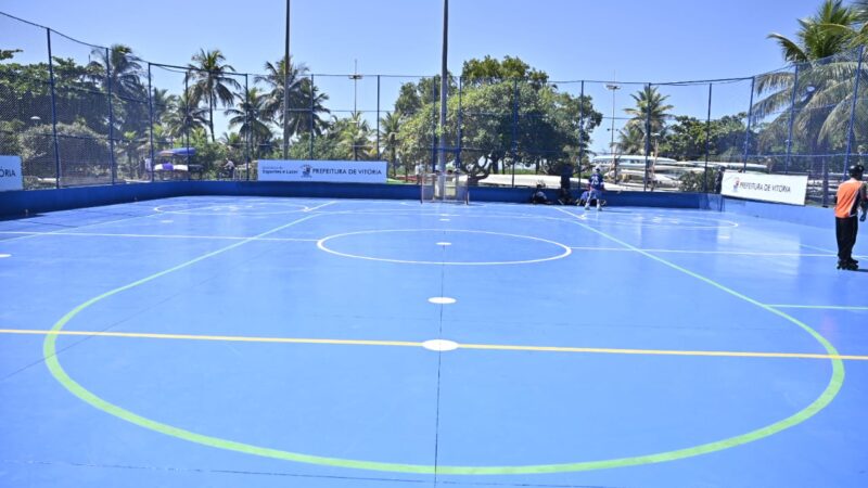 Pazolini inaugura quadra inédita para hóquei e patinação