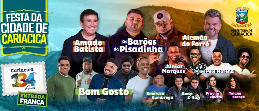 Confira a programação da celebração dos 134 anos de Cariacica