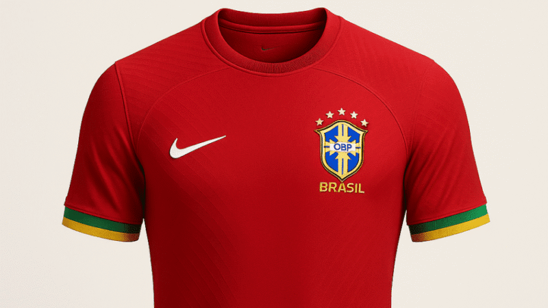 Site inglês diz que uniforme reserva da seleção brasileira será vermelho