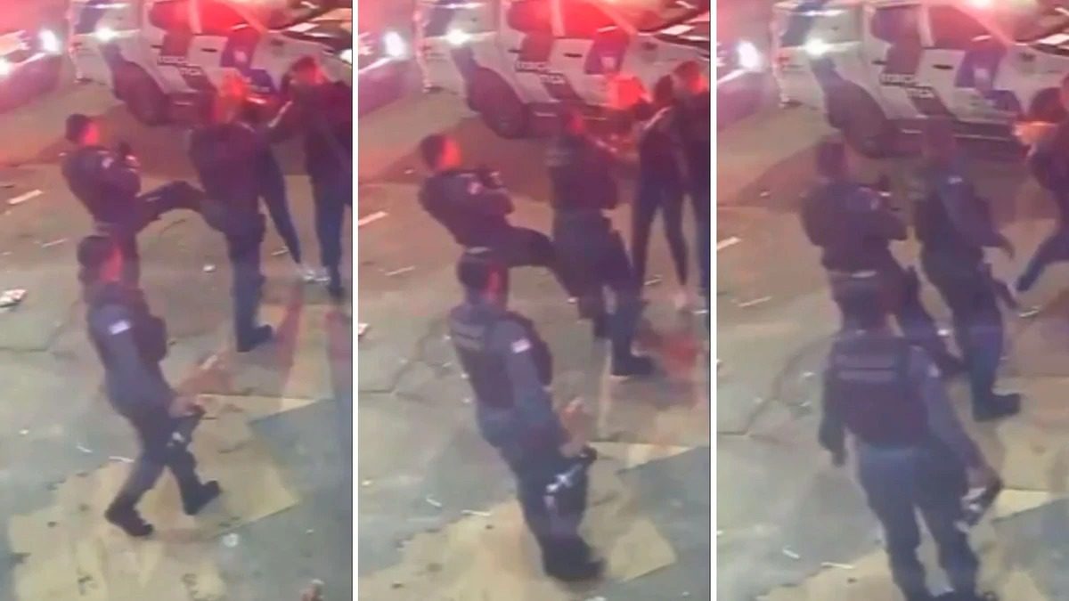 Abordagem da PM termina em confusão e acusações de agressão em loja na Serra