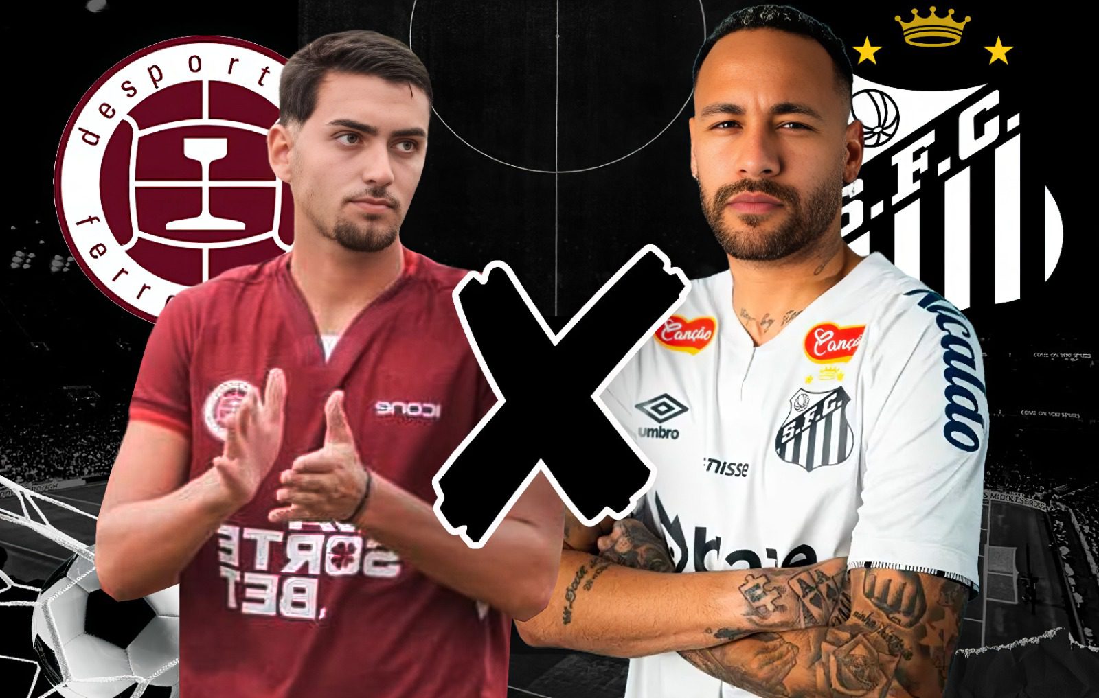 Kleber Andrade recebe Desportiva x Santos com Neymar em campo nesta quinta-feira (10)