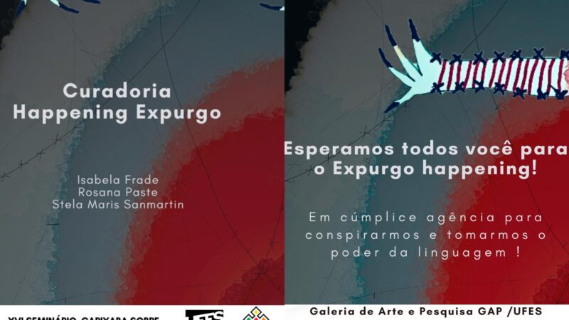 Happening “Expurgo” mobiliza artistas-professores na Galeria de Arte e Pesquisa da UFES durante o XVI Seminário Capixaba sobre o Ensino de Arte