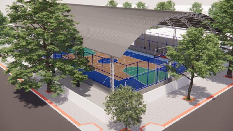 Comunidade de Vila Nova recebe início das obras da quadra esportiva nesta terça (3ª)