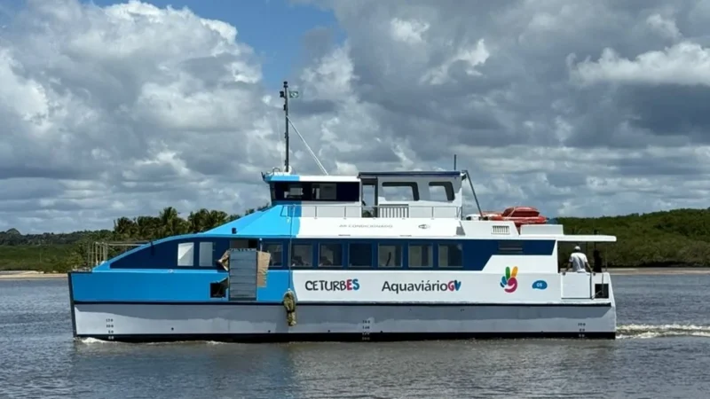 Sistema Aquaviário recebe quinta embarcação e amplia transporte na Grande Vitória