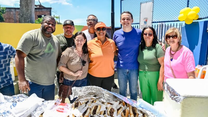 Pazolini inaugura quadra coberta no Bairro Engenharia e encerra espera de 24 anos
