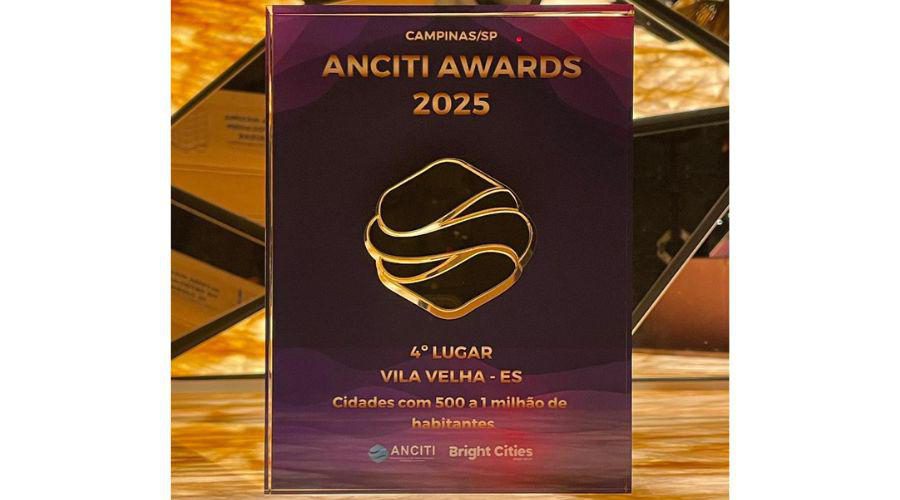 Cidade de Vila Velha se destaca com quarto lugar em prêmio de smart cities