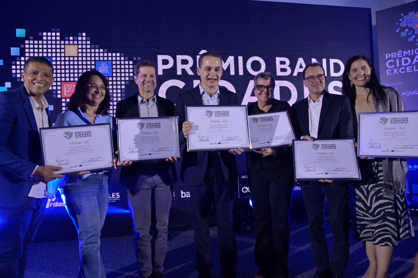 A Capital Vitória domina premiação da Band e vence em cinco pilares de excelência