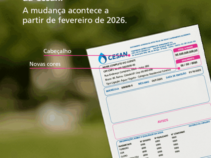 Cesan moderniza layout da fatura a partir de fevereiro