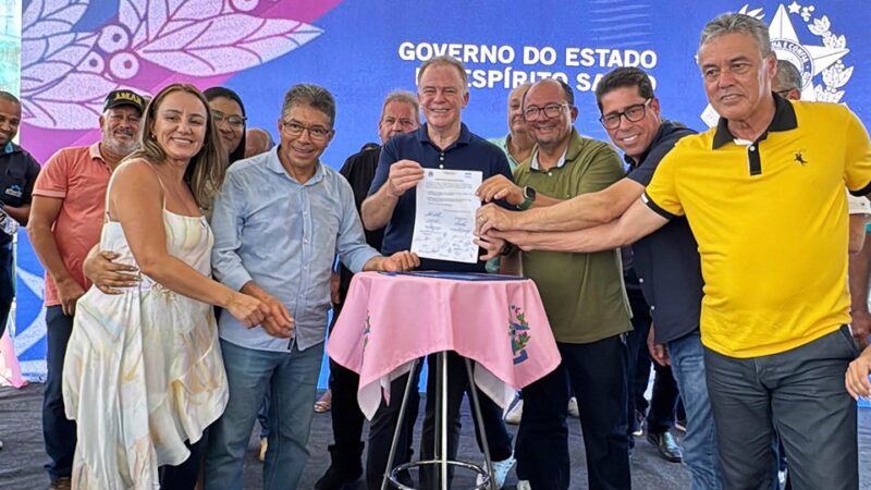 Governo do Estado anuncia investimentos em infraestrutura viária e abastecimento de água em Conceição da Barra