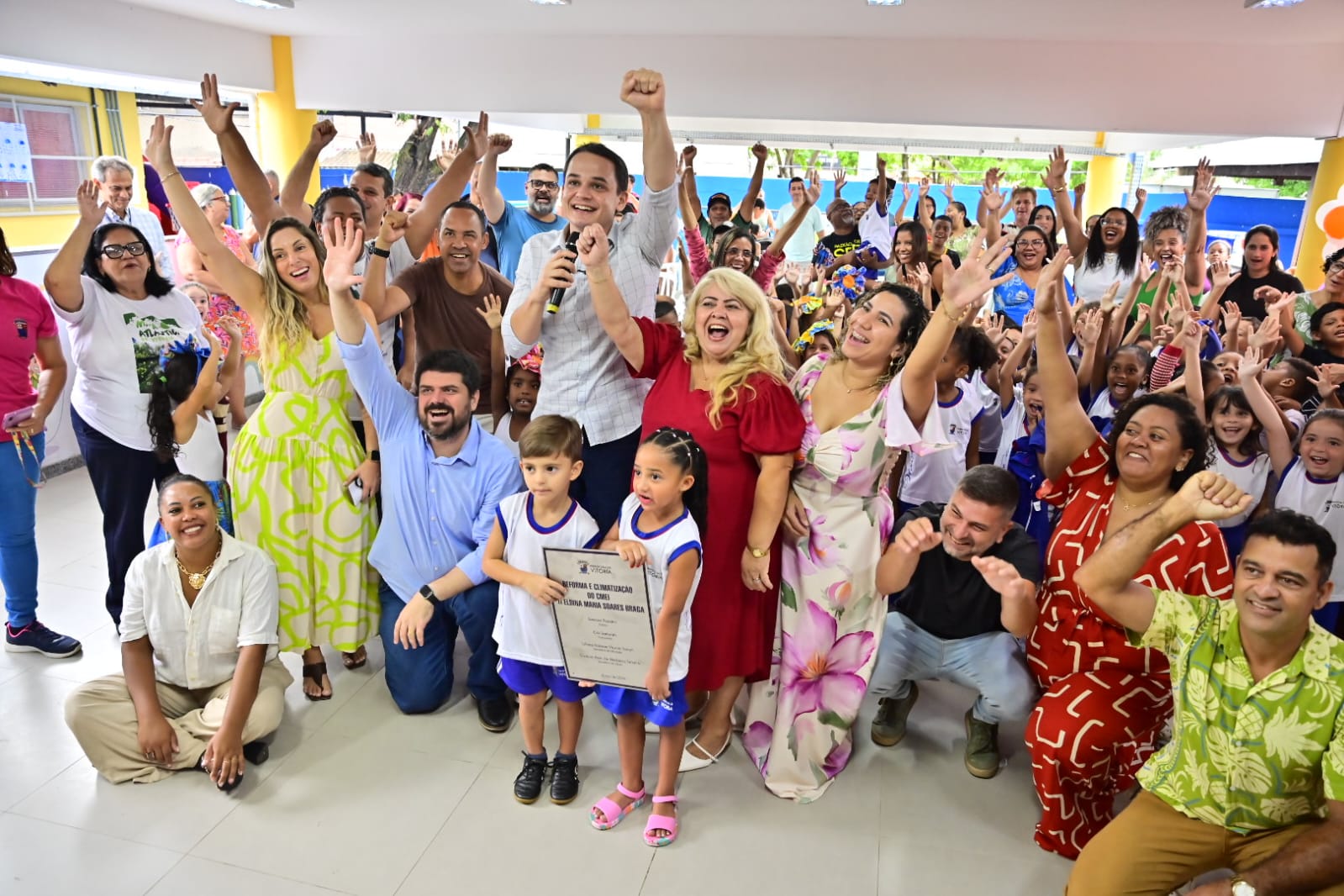 Pazolini inaugura CMEI Eldina Braga após completa revitalização