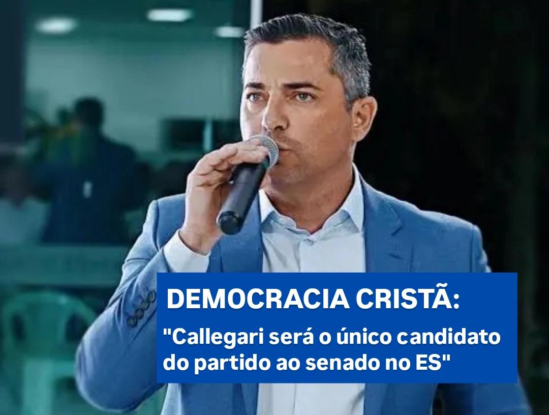 Wellington Callegari será o único candidato do DC ao Senado; parlamentar tem 3,5% nas pesquisas