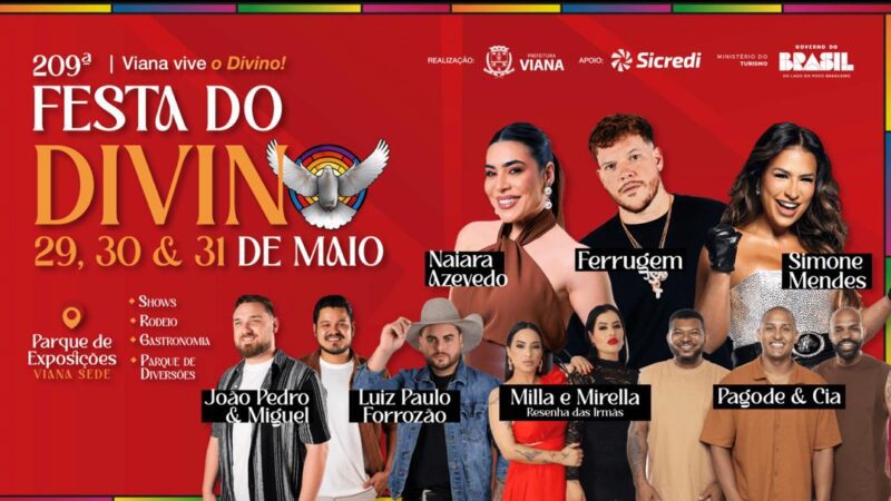 Viana celebra tradição, fé e grandes shows na 209ª Festa do Divino