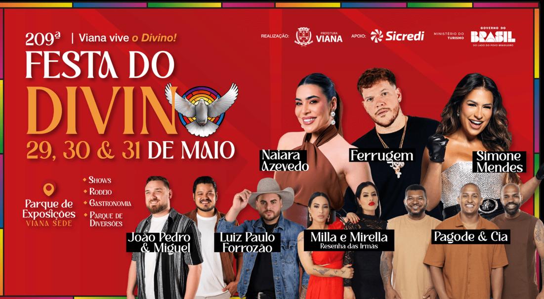 Viana celebra tradição, fé e grandes shows na 209ª Festa do Divino