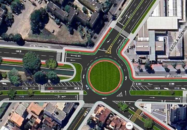 Intervenção na Avenida João Mendes reorganiza fluxo de veículos em Santa Mônica