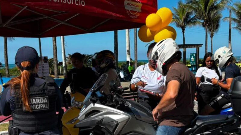 Ação reforça segurança no trânsito e orienta mais de 150 motociclistas em Itaparica