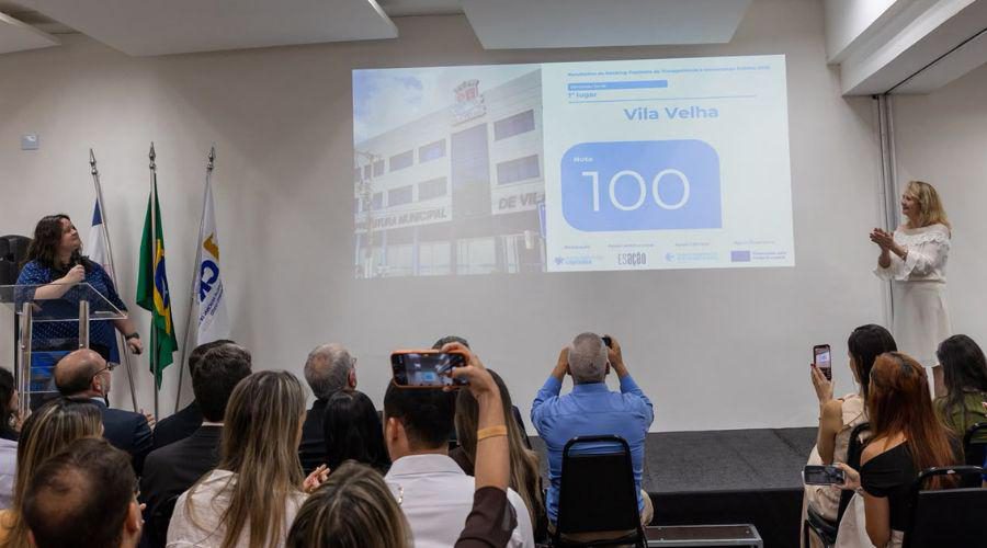 Gestão de Vila Velha é destaque em ranking de transparência e governança