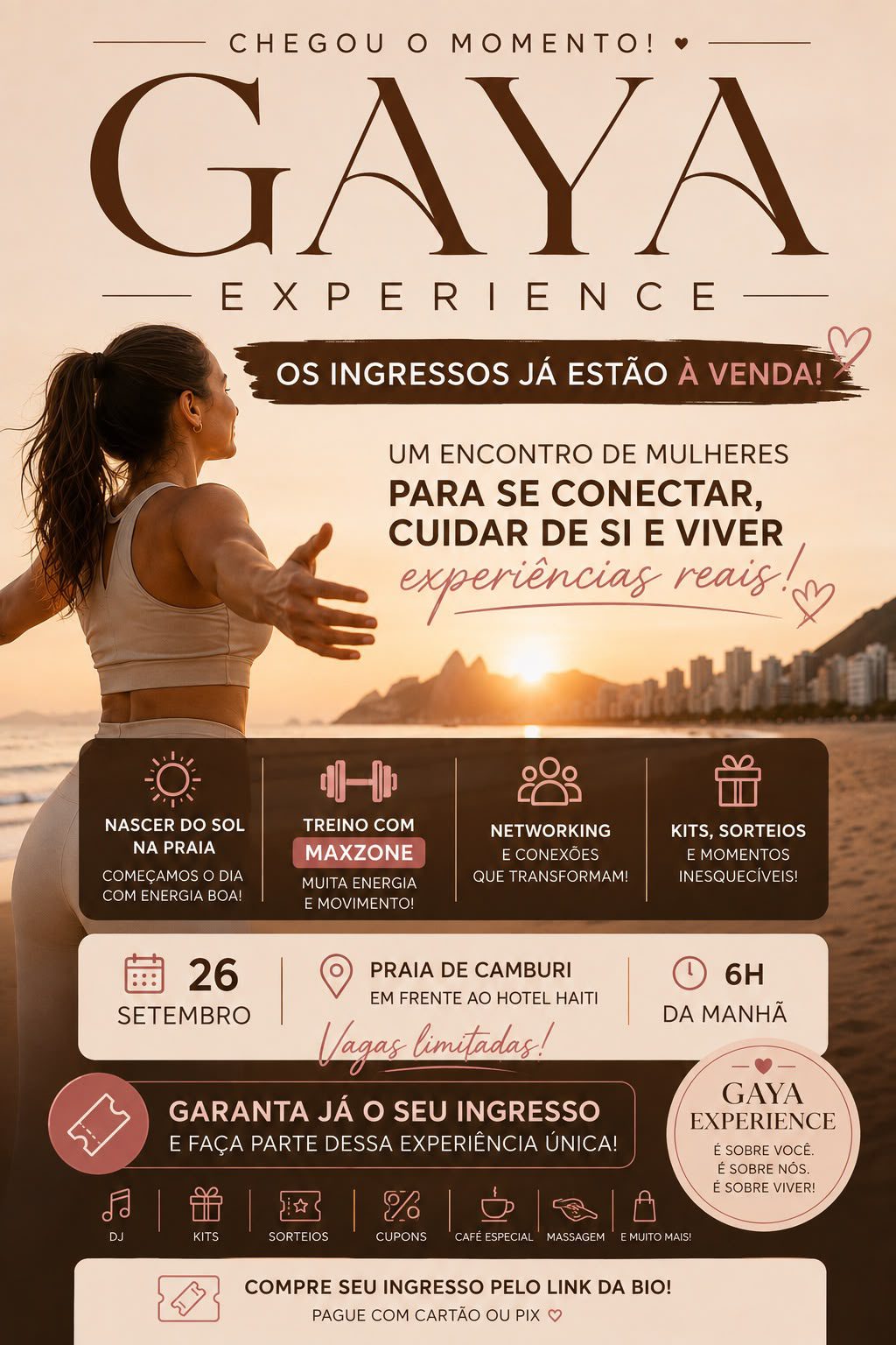 Gaya Experience promove encontro de mulheres com foco em experiências e conexões