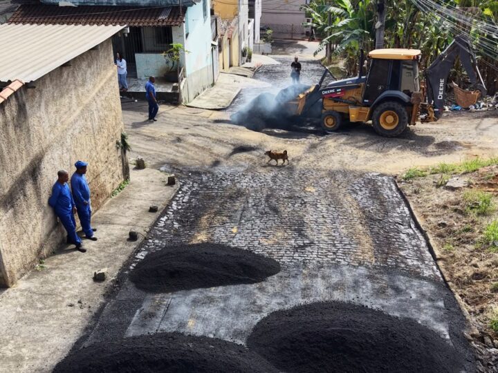 São Geraldo II recebe obras de pavimentação em trecho do bairro