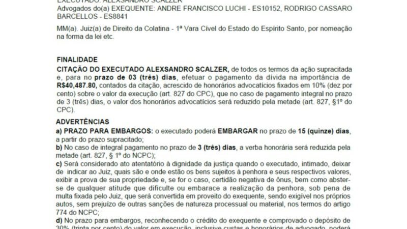 EDITAL DE CITAÇÃO