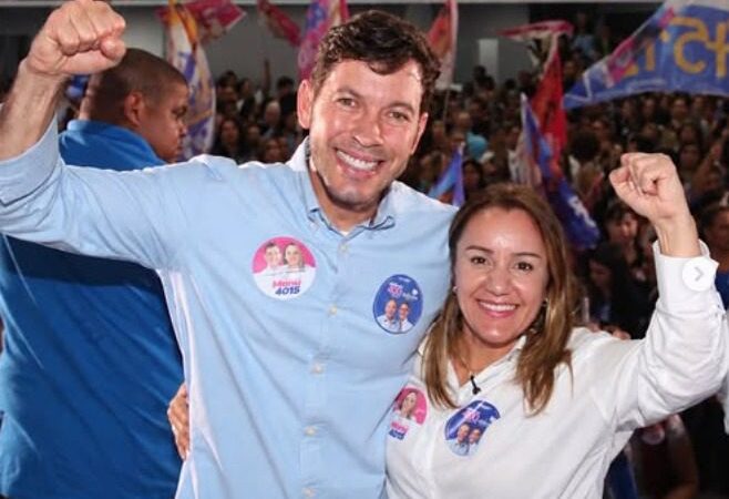 Prefeito de Vila Velha, Arnaldinho Borgo, apresenta candidata a deputada federal