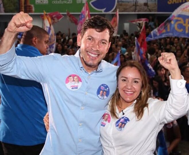Prefeito de Vila Velha, Arnaldinho Borgo, apresenta candidata a deputada federal