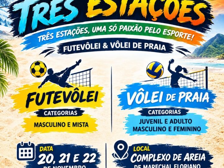 Arena Três Estações promete movimentar Marechal Floriano com competições de futevôlei e vôlei de praia