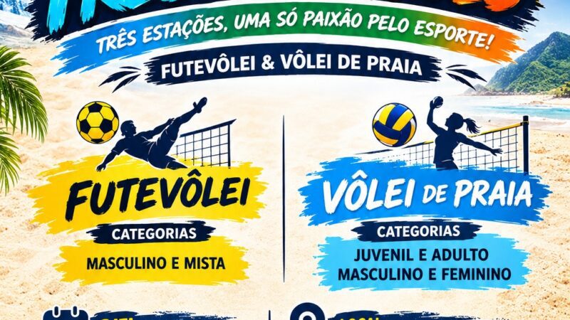 Arena Três Estações promete movimentar Marechal Floriano com competições de futevôlei e vôlei de praia