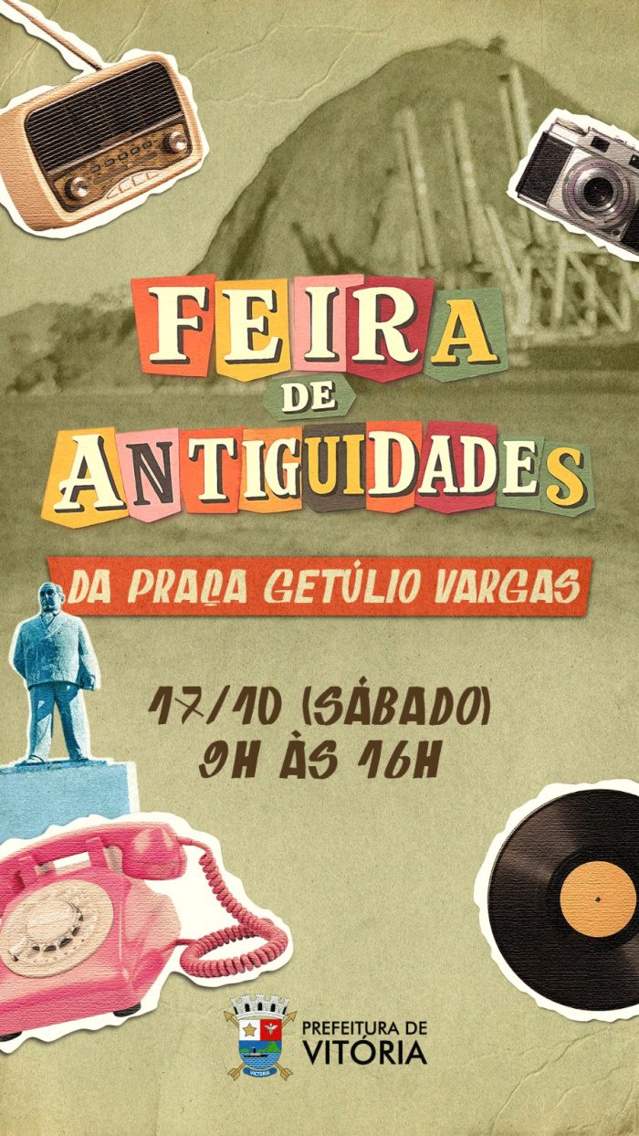 Amantes de antiguidades têm encontro marcado neste sábado na Praça Getúlio Vargas