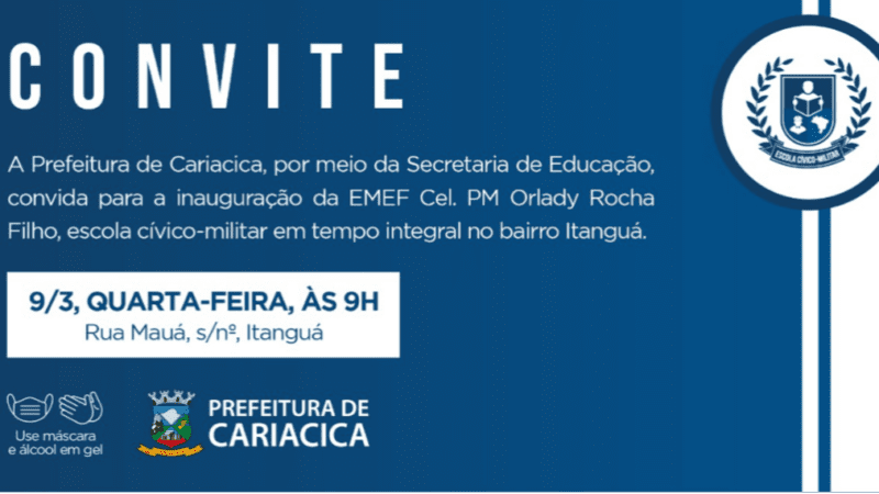 Cariacica: primeira escola cívico-militar será inaugurada nesta quarta-feira (9)