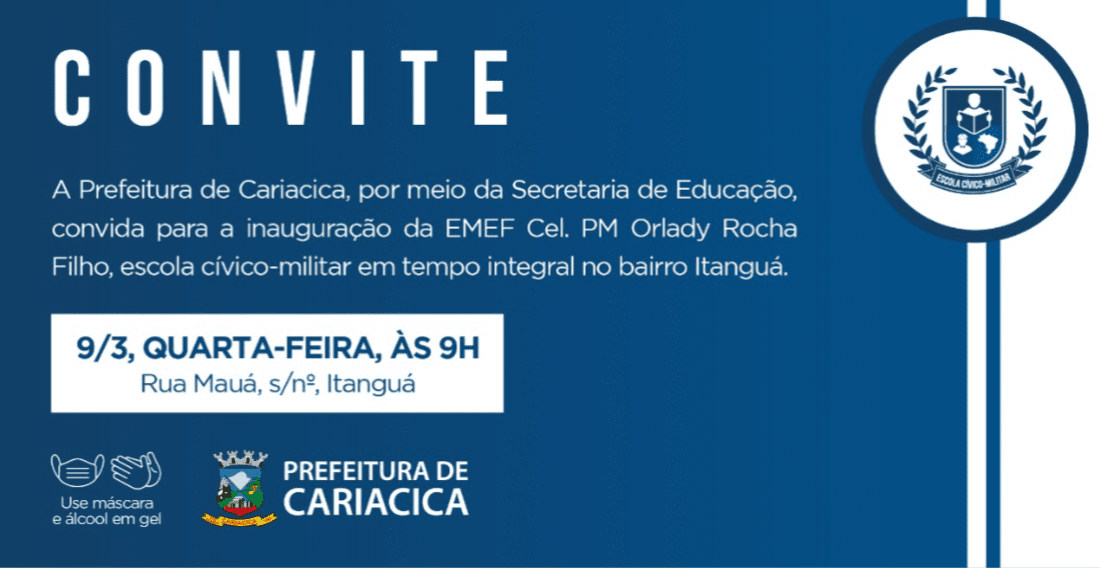 Cariacica: primeira escola cívico-militar será inaugurada nesta quarta-feira (9)