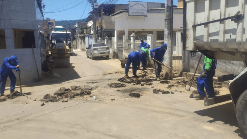 Semana começa com mutirão da Secretaria de Serviços em Cariacica