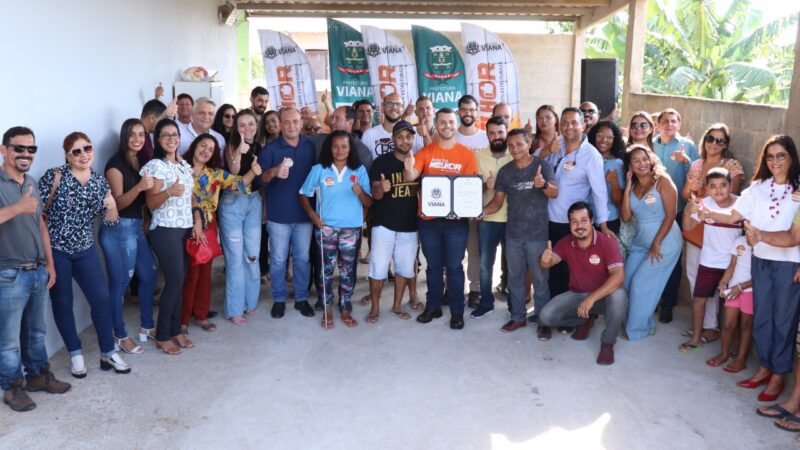 Assinada ordem de serviço para obras de pavimentação na rua de Campo Verde em Viana