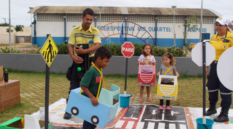 Fim de semana tem Transitolândia para a criançada em Linhares nos bairros Juparanã e Jardim Laguna
