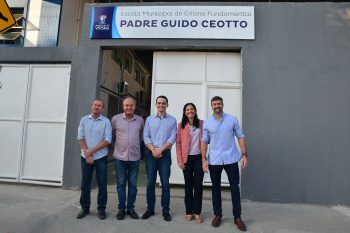 Escola Municipal de Ensino Fundamental Padre Guido Ceotto tem seu primeiro dia de aula