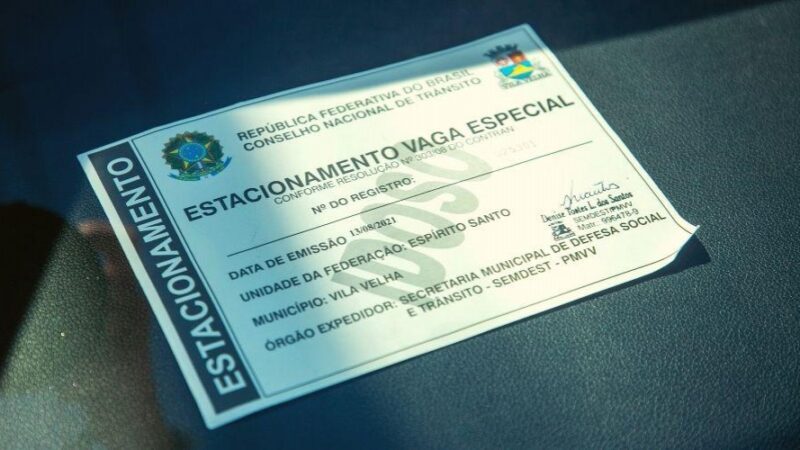 Credencial de estacionamento para idoso e PCD terão prazo de validade em Vila Velha