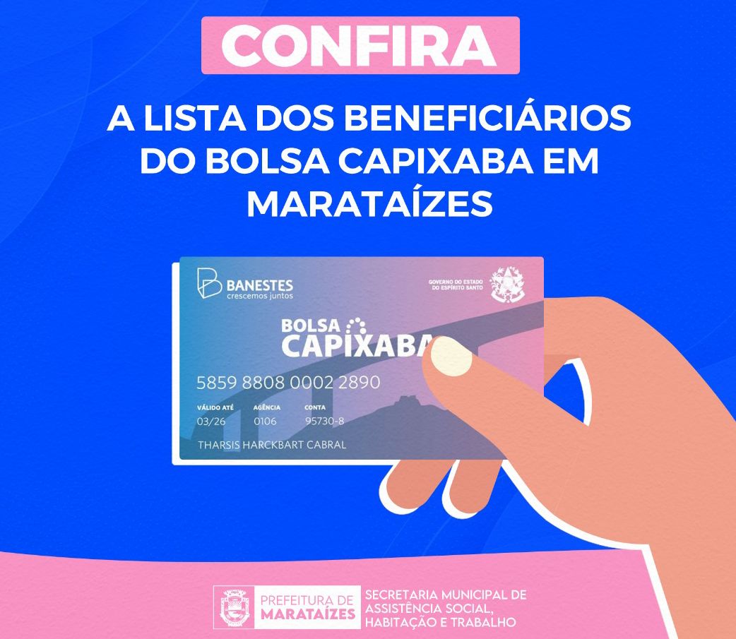 Veja a lista dos beneficiados do Bolsa Capixaba em Marataízes