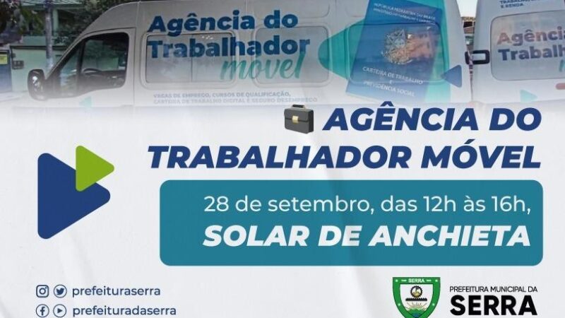 Solar de Anchieta recebe van com mais de 600 vagas de emprego nesta quarta (28)