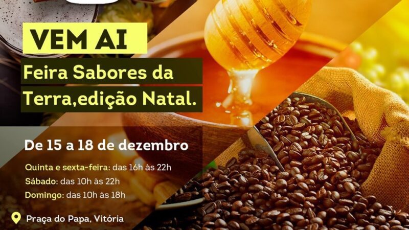 Feira reúne sabores do Espírito Santo na Praça do Papa