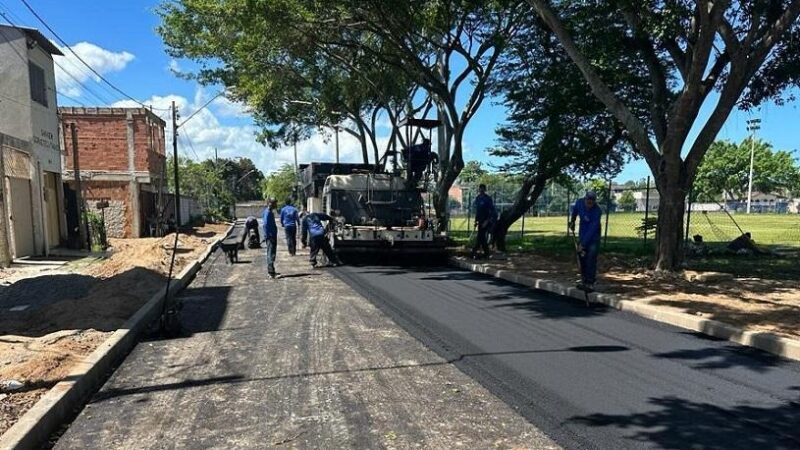 Pavimentação leva alegria e qualidade de vida a moradores do bairro Parque das Gaivotas na Serra