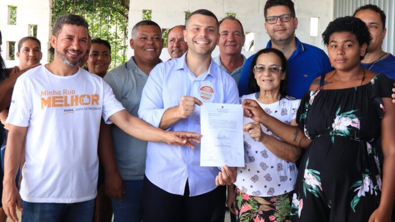 Ruas de Ipanema em Viana recebem ordem de serviço para obras de drenagem e pavimentação