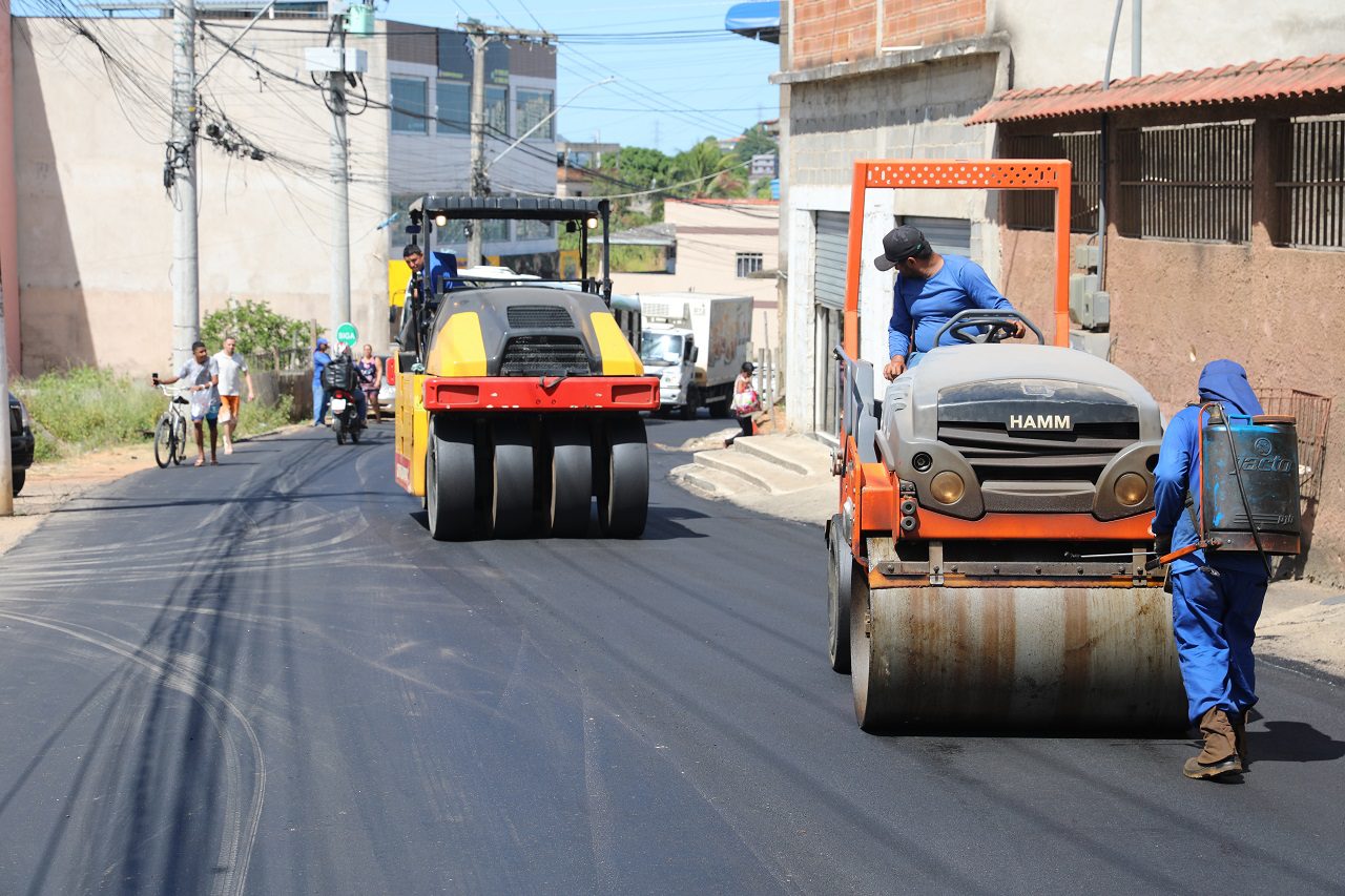 Mucuri ganha novo asfalto em trecho que vai até Novo Brasil em Cariacica