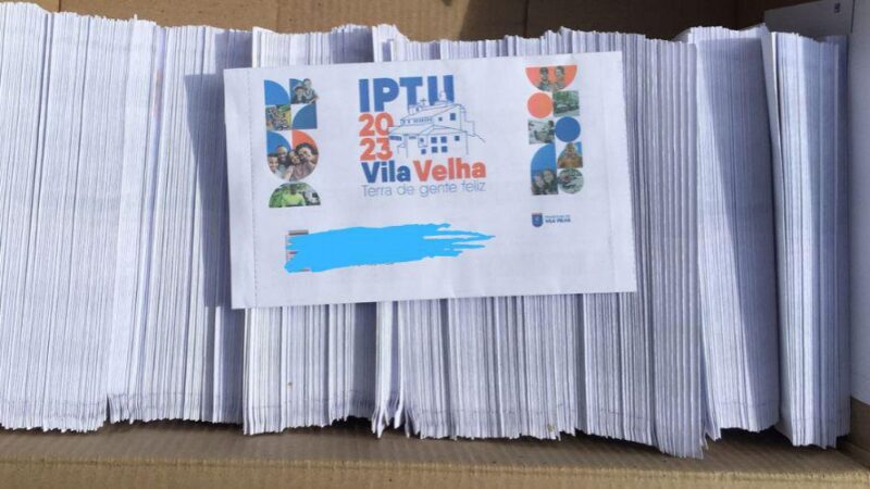 Carnês do IPTU 2023 de Vila Velha serão entregues no próximo sábado (18)